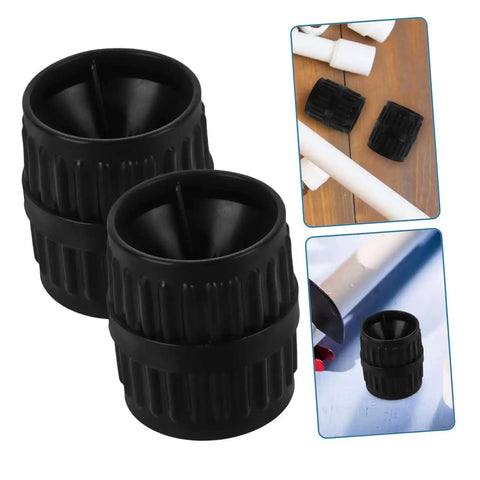 Two Piece Tubing Reamer Tool For Deburring Inner And Outer Chamfering Portable Plumbing Reamer Set For Copper Pipes with black finish