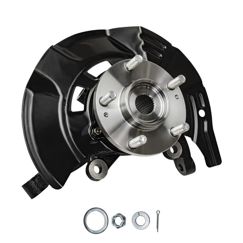 Front 2Pc Steering Knuckles And Wheel Bearing Hubs Assembly Replacement For 2011 Hyundai Sonata 2.4L With Sport Suspension Direct Fit OEM Quality Kit 2 Knuckles Ready To Install Durable OE Grade Components