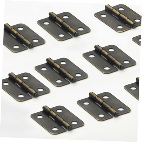 Heavy Duty Spring Hinges Kit 500 Pieces For Boxes And Cabinets With Screws Miniature Iron Hinges Antique Style Hardware