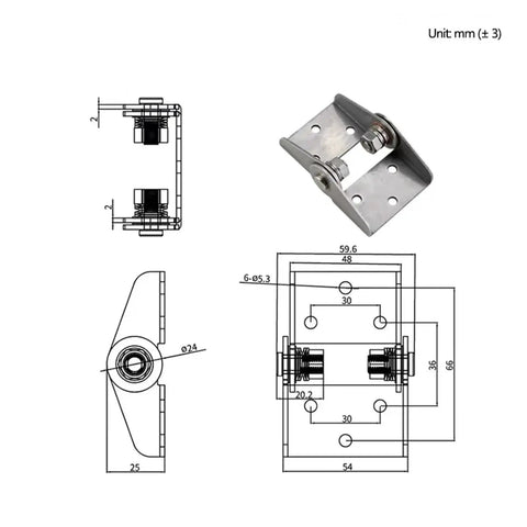 Adjustable damping hinge, stainless steel 304, 9.0 N·m torque; model XG11-014-4-90 with mounting plate (installed view).