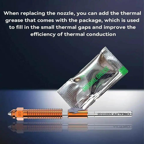 K2 Plus Nozzle Set With Titanium Alloy Copper Alloy Hardened Steel High Flow Unicorn Nozzle with thermal grease for K2 Pro Hi Combo 3D Printer