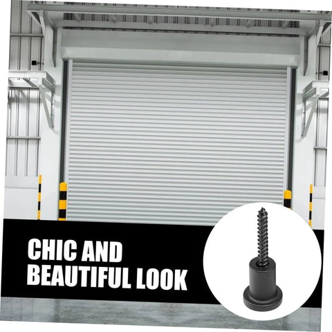 Sliding Barn Door Track Spacers Kit With Breezy Install Aesthetic Wall Mount Hardware and screw detail, industrial setting.