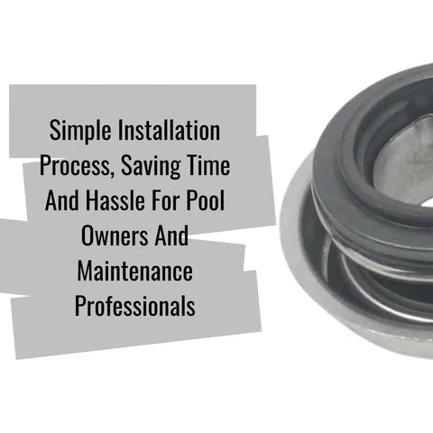 Premium Pool And Spa Shaft Seal Five Eighths Inch Replacement For PS 1000 And AS 1000 U109 136SS close-up with installation benefit