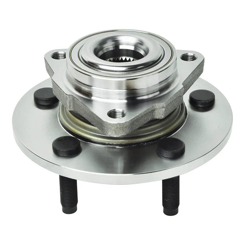 4WD Front CV Axles And Wheel Bearing Hubs Kit For Dodge Ram 1500 2006 2007 2008 With 5 Lug Left Side Speed Sensor Includes 2 Front CV Axles And 2 Wheel Hubs Remanufactured showing a single wheel hub