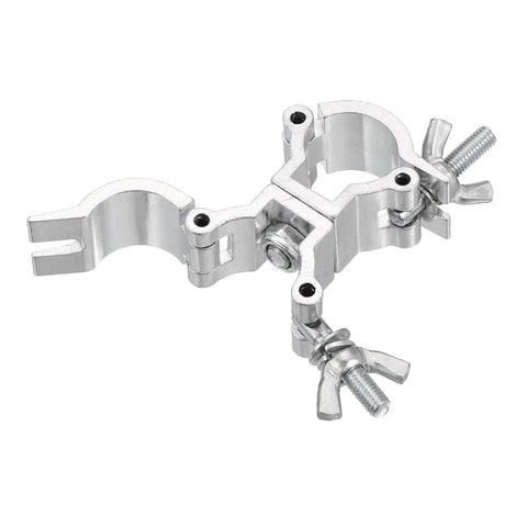 Beefy Aluminum Stage Lighting O Clamp With Double Buckle For 0.94 To 1.02 Inch OD Tubing Heavy Duty Pipe Mount 15 Lb Max Load Durable Truss Clamp For Gigs And Events One Piece