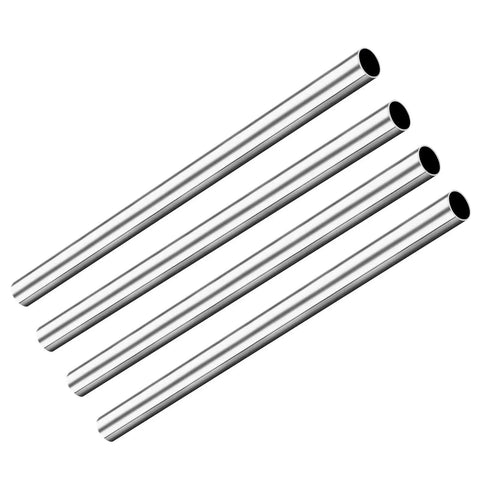 304 Stainless Steel Capillary Tube Set 4mm OD 1mm Wall 250mm Length Weldable Round Metal Pipe For Pro Grade Industrial Use, Smooth Bright Surface