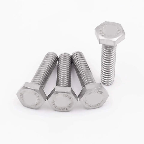 Beefy Heavy Duty Stainless Steel Hex Bolts Set Of 100 In 1/4-20 Size, 1-1/2 Inch, 18-8 304 Stainless, Fully Threaded Hex Head Cap Screws