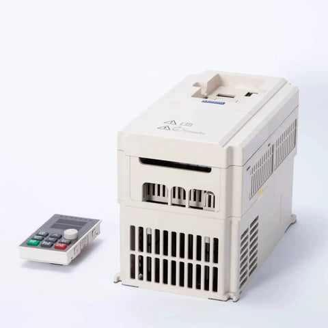 VFD 220V 7.5kW 32A 10HP Inverter Drive For CNC Spindle Motor with control panel, converts single or three phase to three phase, 0-3000 Hz output