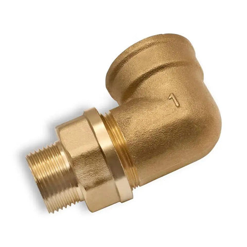 Brass Adapter Nipple Three Quarters Inch Male To One Inch Female Pipe Fitting NPT Connector For Plumbing Durable Tight Sealing Reducer