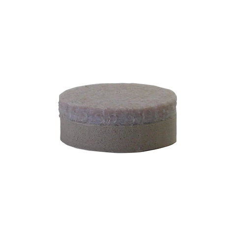 1 Inch Round Self Adhesive Felt Furniture Slider for Hard Floors Leveling Pads, beige, with thick foam core, single piece view