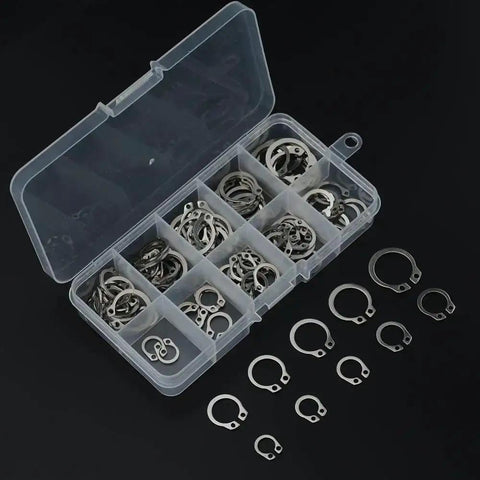 Stainless Steel Retaining Circlips Set 100 Pcs M8 M9 M10 Internal External Snap Rings Kit For Mechanics And DIYers Gear Up With This Heavy Duty Assortment Of Internal And External Rings