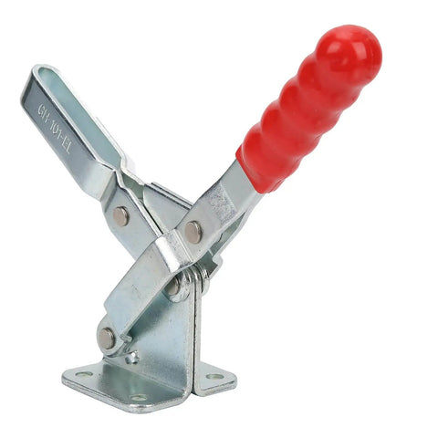Built Tough Quick Release Vertical Toggle Clamp For Woodworking Jigs And Fixtures, 370Kg Clamping Force, Galvanized Steel Build