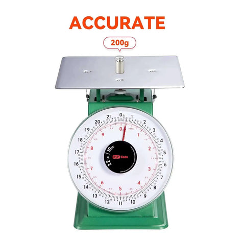 Heavy Duty 22 Lbs Mechanical Portion Control Kitchen And Food Scale With Industrial Dial Stainless Steel Platform Built Like A Tank