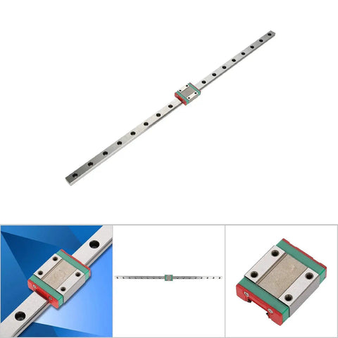 LML12B Miniature Linear Rail Guide 12mm Width Slide Block, Linear Motion Rail with 4-Point Contact Design and Lubrication System