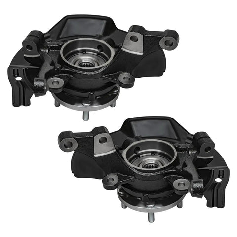 Front Steering Knuckles And Wheel Hub Bearings Kit For 2011 Hyundai Sonata 2.4L With Sport Suspension FWD Replacement