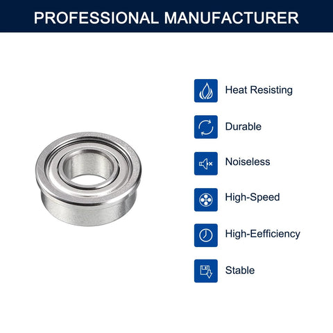 HiPicco FR166ZZ ball bearing, miniature chrome steel, shielded, 3/16 in ID x 3/8 in OD.
