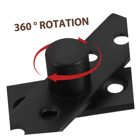 Heavy Duty Hidden Door Pivot Hinge With Rotating Stainless Steel Mechanism For Secret Bookcase And Partition Doors Black Finish Built To Last