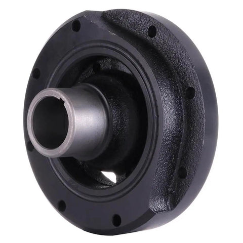 Harmonic Balancer And Crankshaft Belt Drive Pulley Replacement For Ford Bronco E-150 Econoline And Country Squire 1984 To 1995 Engine Vibration Dampener With Durable Construction, black steel