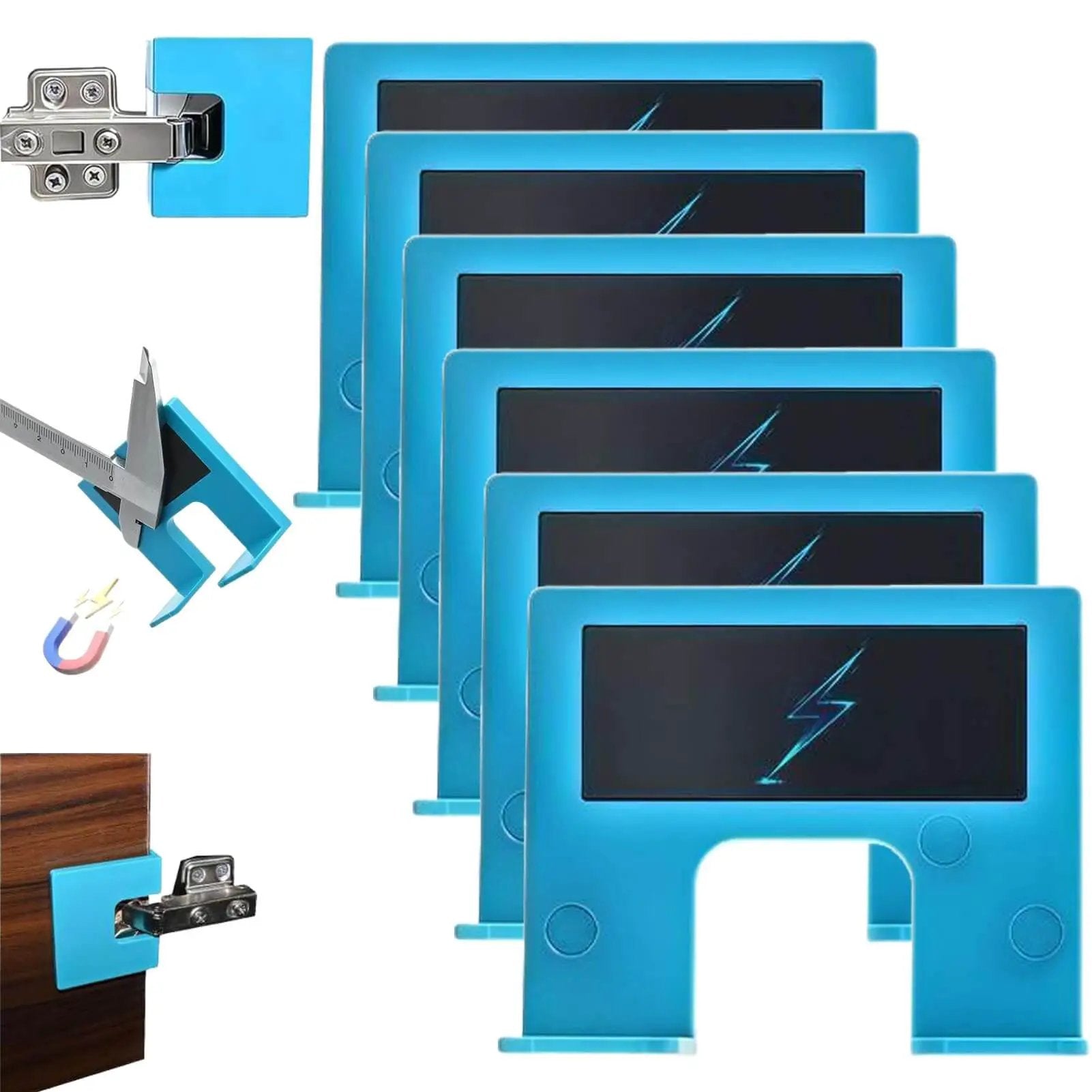 Magnetic Hinge Guide Kit For No Drill Needed Quick Doo...