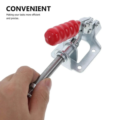 4 Piece Quick Release Toggle Clamps Set With Push Pull Action, Heavy Duty Welding Clamps For Woodworking held by hand