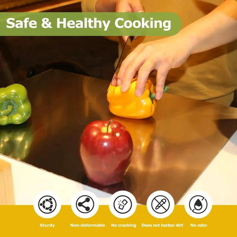 Stainless Steel Cutting Board For Kitchen, Heavy Duty Metal Chopping Mat For Meat, Fruits, Vegetables, Bread And Baking, 40 X 30 Cm