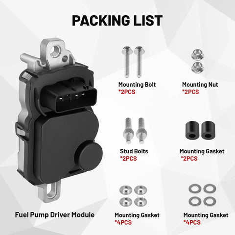 FPDM Fuel Pump Driver Module Direct Fit For Ford Lincoln Mercury 2004 To 2011 Replaces 4C2A9D372BA And 5L8Z9D370AA with hardware