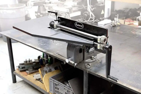 Heavy Duty Bead Roller Table With 18 Gauge Steel Surface And Tube Frame for standard plate rollers up to one half inch thick mounted