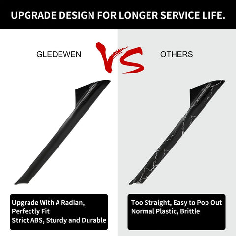 Comparison of A Pillar Windshield Trim Molding For 2011 To 2019 Explorer Front Right Passenger with other option