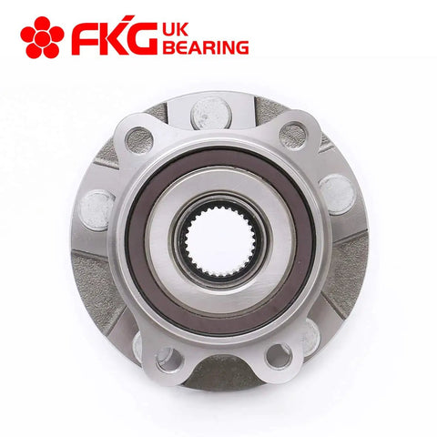 Front view of Front Wheel Bearing Hub Assembly Fits Scion Tc 2011 To 2014 And Toyota RAV4 2006 To 2017 5 Lug Front Left Or Right