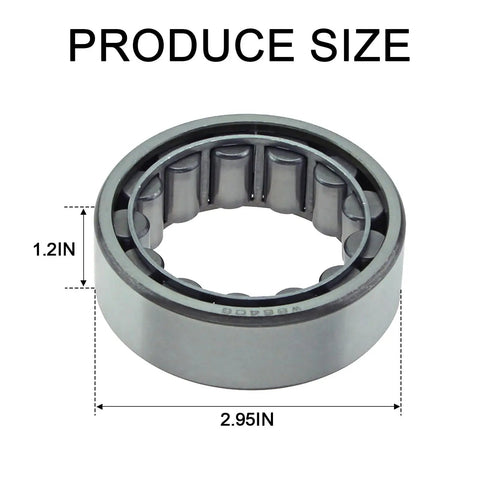 Four Piece Rear Wheel Bearing And Hub Assembly For Ford Ranger 1984 2009 F150 1983 2003 Explorer 1991 2001 E150 Econoline 1983 2002 Replacement Kit To Restore Smooth Quiet Rides And Solid Handling On Your Ford Truck, showing a wheel bearing with dimensions 2.95 in diameter and 1.2 in height