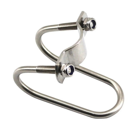 Sturdy Stainless Steel Cross Pipe Clamp Set 32mm X 32mm U Shaped Clip For Greenhouse Farm Nursery Fence Scaffolding Cross Grid Connector M8 4 Pack