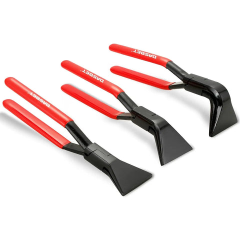 3 Piece Hand Seamers Sheet Metal Tools Set With Straight Jaw And 45 Degree And 90 Degree Benders by DASBET shown in close-up
