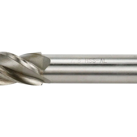 7/8 Inch Cutting Diameter 3/4 Inch Shank 4 Flute Square End Mill HSS Straight End Mill Cutter for metalworking