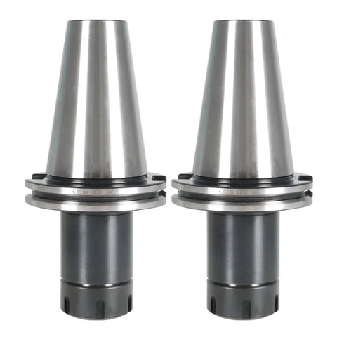 Two Piece ER32 Collet Chuck Set For CAT50 Tool Holder With 4 Inch Extension in steel for CNC engraving and milling.