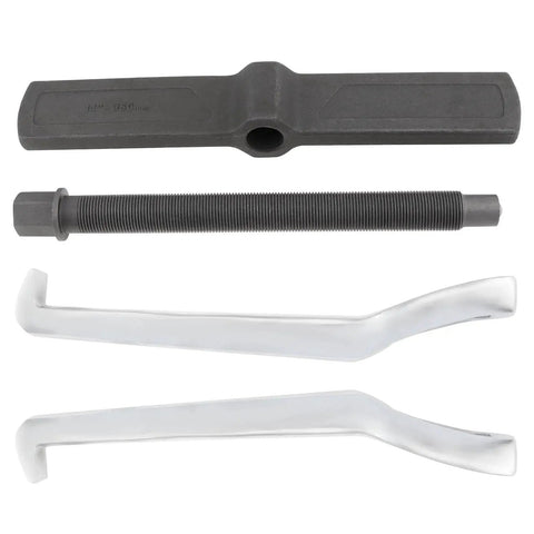 Components of 14 Inch Two Jaw Gear Puller Set With Adjustable Chrome Vanadium Steel Construction For Internal And External Pulling Reversible Jaw Design Bearing Puller Tool