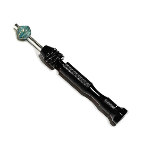 Black Paper Bead Roller With Four Interchangeable Stainless Slotted Tips For Tiny Bead Holes Four Inch Roller And Half Inch Handle
