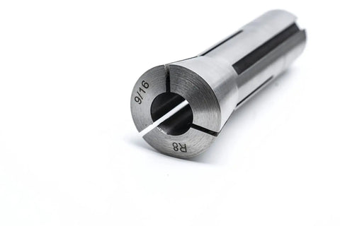 Round Collet Set For Milling Machines 11 Pcs R8 Range 1/8 To 3/4 Inch With 7/16-20 Internal Thread Hardened And Ground Precision