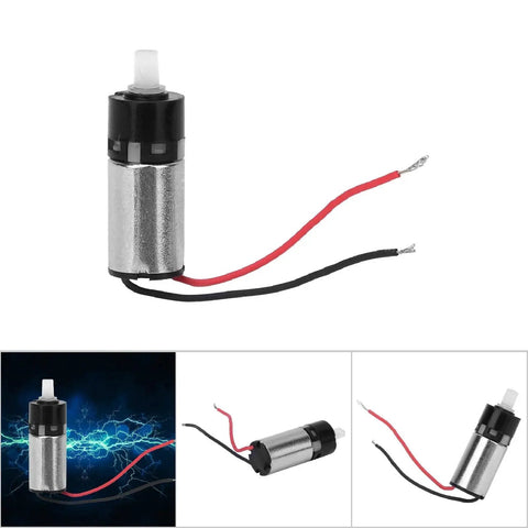6mm Micro Planetary Gear Motor Reducer for 3V DC Tiny High Torque Drive with Low Noise and High Efficiency, black and silver