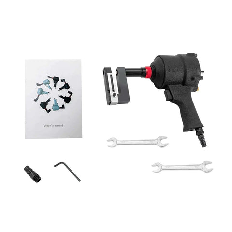 8mm Pneumatic Hole Puncher For Metal Sheets Heavy Duty Air Hole Punch Tool With 360 Degree Rotating Design and accessories