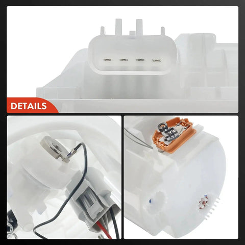 Close-up details of Electric Fuel Pump Module With Sending Unit Fit For Chrysler Town And Country And Dodge Grand Caravan 2005 2006 2007 3.3L 3.8L V6 With Stow And Go Seats Easy Install Replacement