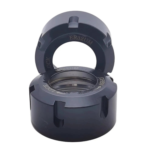 ER32 UM Collet Clamping Nut With Dynamic Balance Holes For CNC Milling Chuck Holder Lathe 2 Pack Hardened 42Cr Steel Precision Ground