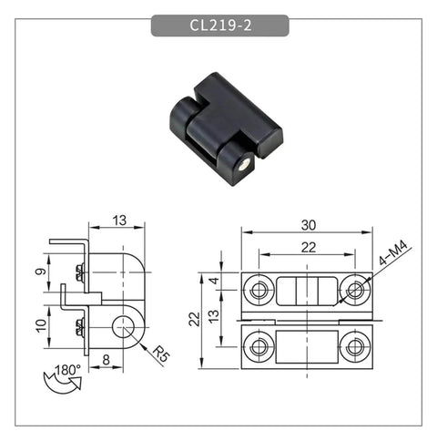 Technical drawing and design of Stainless Steel Self Closing Reversible Door Hinges With Damping Torque For Cabinets And Doors Zinc Alloy Stop Hinge