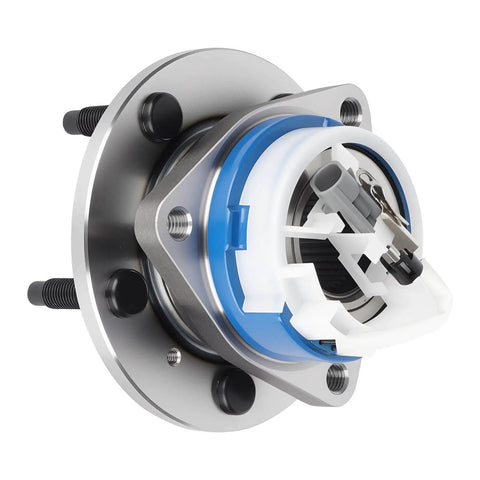 Front Wheel Hub and Bearing Assembly 5-Lug with ABS, Front Pair 2pcs, close-up view