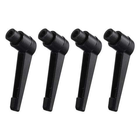 4 Piece Set Of Adjustable Clamping Levers With M5 Female Thread Level Handles Hand Knobs Quick Release Black For Lathe Machinery