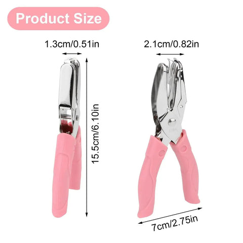 Handheld 1/16 Inch Circle Hole Puncher With Soft Grip Sturdy Metal Small Circle Punch For Tags Clothing Labels Tickets Craft Projects