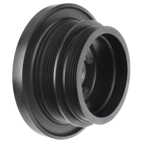 Engine Harmonic Balancer Crankshaft Pulley Drop-In For BMW Vehicles OEM-Grade Replacement Part in black finish, side view