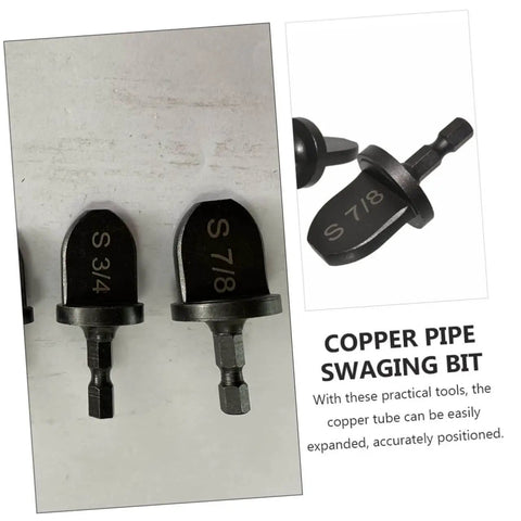 6 Piece Copper Tube Expander Set For Air Conditioner Swaging And Bearing Maintenance Tools Handy Portable Lightweight Drill Bit Swager