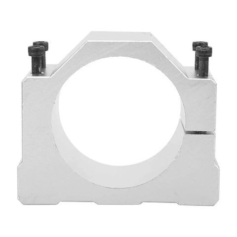 CNC Motor Bracket With High Strength Aluminum Alloy Clamp Mount For Spindle Motor Support 80mm Diameter Front View
