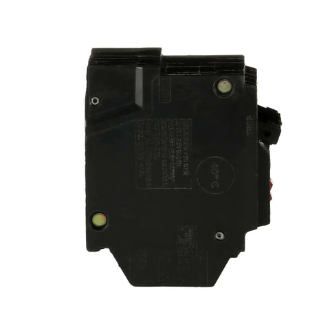 Side view of 30A Double-Pole GFCI Circuit Breaker THQL2130GFTP 120/240 VAC Self-Test Ground Fault Interrupter, molded case.