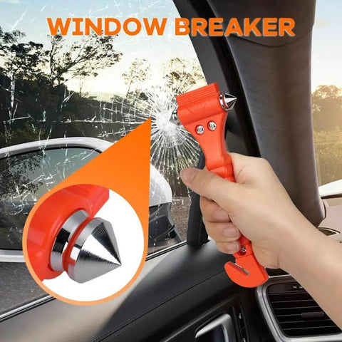 Must Have Emergency Car Safety Hammer Set Of 2 In 1 Window Breaker And Seat Belt Cutter For Quick Family Escape And Auto Rescue Tools In Any Crash, Sturdy Carbon Steel Construction For Reliable Breakthrough By SINSEN